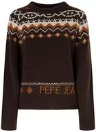 Swetry damskie - Pepe Jeans Elda sweter damski, Szary (Szlak), L - miniaturka - grafika 1