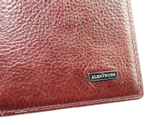 Portfel Męski Skórzany ALBATROSS Skóra Licowa Duży Pionowy Bez Zapięcia Suwak Na Bilon A-3800 - Portfele - miniaturka - grafika 8