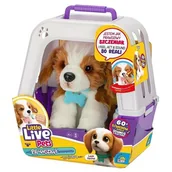 Zabawki interaktywne dla dzieci - Little Live Pets - Piesek z transporterkiem Cobi - miniaturka - grafika 1