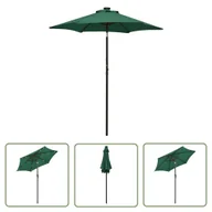 Parasole ogrodowe - The Living Store Parasol ogrodowy z LED - zielony - 200x211 cm - aluminium - Parasol Ogrodowy - miniaturka - grafika 1