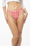 Majtki damskie - FIGI LOVE VIBES SIMPLE STRINGI XL czerwony - miniaturka - grafika 1