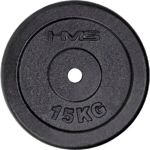 HMS OBCIĄŻENIE TALERZ 17033 TCZ15 CZARN 15KG 17-61-005 - Pozostały sprzęt i akcesoria do ćwiczeń - miniaturka - grafika 1