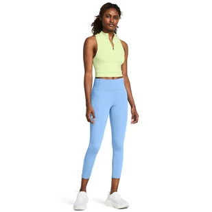 Damskie legginsy do biegania Under Armour UA Launch Ankle Tights - niebieskie - UNDER ARMOUR - Spodnie sportowe damskie - miniaturka - grafika 1