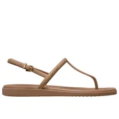 Sandały damskie - Sandały Crocs Miami Thong Flip 209793-2JJ - brązowe - miniaturka - grafika 1