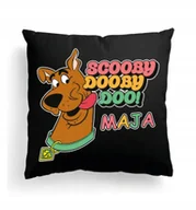 Poduszki dekoracyjne - CZARNA Poduszka Z IMIENIEM Na Wielkanoc ŚMIESZNY SCOOBY DOO PIES BAJKA - miniaturka - grafika 1