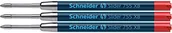 Wkłady do długopisów - Schneider Slider 755 wkład do długopisu (technologia ViscoGlide, XB = bardzo szeroki) 3 szt. w blistrze, czerwony - miniaturka - grafika 1