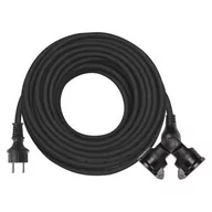 Przedłużacze i rozgałęźniki - HBF 2 gniazda 20m 1,5mm guma - miniaturka - grafika 1