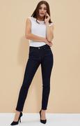 Spodnie damskie - Spodnie damskie jeansowe w kolorze ciemnoniebieskim 4011, Kolor granatowy, Rozmiar S, Moodo - Primodo.com - miniaturka - grafika 1