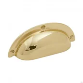 Zawiasy, okucia i inne akcesoria - Uchwyt meblowy muszlowy Bowl 3922 64 Złoty Polerowany - miniaturka - grafika 1