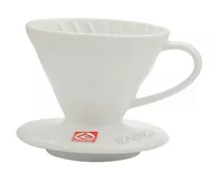 Zaparzacze i kawiarki - Hario Ceramiczny Drip V60-01 - BIAŁY - miniaturka - grafika 1