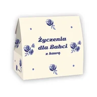 Zestawy upominkowe - Gotowy zestaw prezentowy Życzenia dla Babci kawa aromatyzowana mielona PREMIUM 5 saszetek MIX różne smaki prezent upominek na Dzień Babci - miniaturka - grafika 1