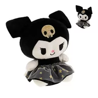 Maskotki i pluszaki - HELLO KITTY pluszowa KUROMI czarno złota Przytulanka zabawka 35cm MIŚ - miniaturka - grafika 1
