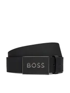 Paski - Boss Pasek Męski Icon S1 50471333 Czarny - miniaturka - grafika 1