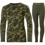 Pozostała odzież narciarska - Helly Hansen JR Graphic Lifa Merino, zestaw, junior, zielony - miniaturka - grafika 1