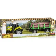 Samochody i pojazdy dla dzieci - Traktor z przyczepą do drewna - Daffi - miniaturka - grafika 1