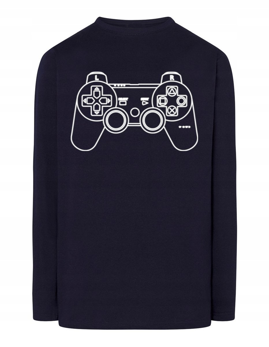 Longsleeve męski nadruk KONTROLER PAD r.5XL