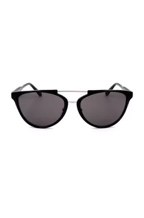 Okulary przeciwsłoneczne - Calvin Klein okulary przeciwsłoneczne damskie kolor czarny - grafika 1