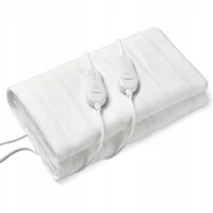 Poduszki, koce i materace lecznicze - MATA KOC PODKŁAD ELEKTRYCZNY GRZEWCZY Z PILOTEM 140 X 160 CM BIAŁY - miniaturka - grafika 1