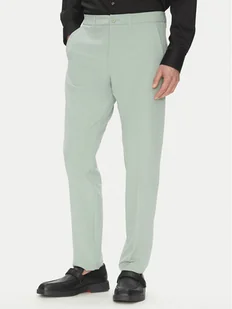 BOSS Spodnie materiałowe T_Commuter-Slim 50534303 Zielony Slim Fit - Spodnie męskie - miniaturka - grafika 1