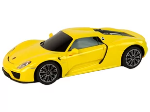 Auto R/C Porsche 918 1:24 Rastar Żółte - Samochody i pojazdy dla dzieci - miniaturka - grafika 2