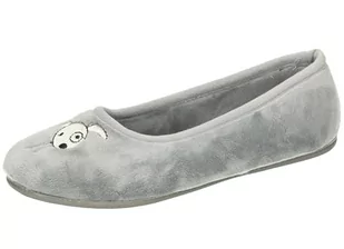 Manitu Damskie 340059-09 kapcie domowe, szare, rozmiar 37 EU, szary, 37 eu - Kapcie damskie - miniaturka - grafika 1