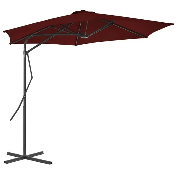 Zolux Parasol UV 300x230 cm, bordowy