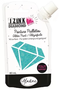 Aladine Farba brokatowa Holo Błękitna 80 ml Ala80318 - Przybory szkolne - miniaturka - grafika 1