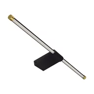 Lampy ścienne - Łazienkowa lampa ścienna Paso 4139 Ideus LED 14W 4100K IP44 czarny złoty - miniaturka - grafika 1