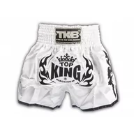 Spodnie sportowe męskie - Top King Spodenki Tajskie Muay Thai TKTBS-SP04 White/Black - miniaturka - grafika 1