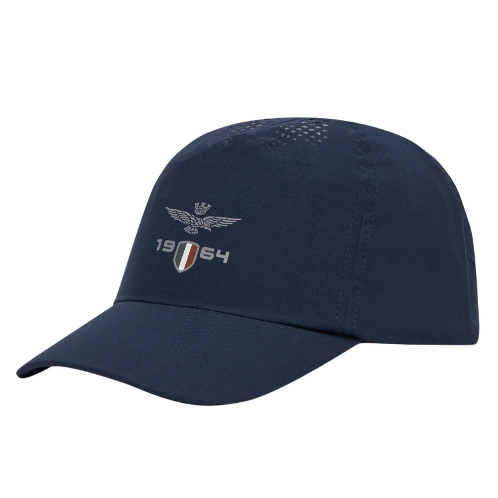 AERONAUTICA MILITARE Granatowa męska czapka z daszkiem