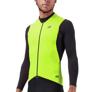 Alé Cycling Męska kamizelka termiczna R-EV1 Clima Protection Thermo Vest Fluo Yellow; XS - Garnitury - miniaturka - grafika 1
