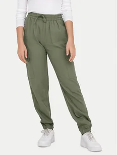 ONLY Spodnie dresowe Caro 15310987 Zielony Cargo Fit - Spodnie sportowe damskie - miniaturka - grafika 1