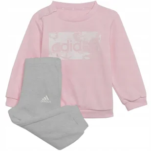 Dres dla dzieci adidas I Lin ft Jogger różowo-szary H65821 68cm - Adidas - Dresy damskie Dres dla dzieci adidas I Lin ft Jogger różowo-szary H65821 68cm - Adidas - Dresy damskie - miniaturka - grafika 1