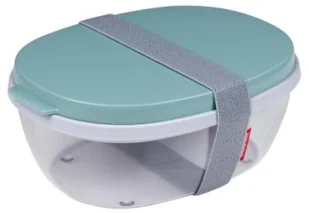 Mepal Lunch Box Plastikowy Dwukomorowy Z Pojemnikiem Na Sos Mepal Salad Miętowy 1,9 L - Lunch boxy - miniaturka - grafika 11