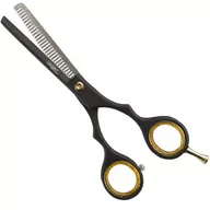 Nożyczki fryzjerskie - Euro Stil Black Matt Degażówki fryzjerskie rozmiar 5.5 - miniaturka - grafika 1