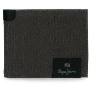Portfele - Pepe Jeans Hilltop Portfel poziomy z portmonetką szary 11,5x8x1 cm Skóra by Joumma Bags, Szary, Talla única, Poziomy portfel z portfelem - miniaturka - grafika 1