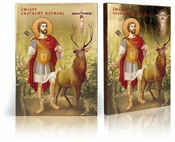 Ikona religijna Święty Eustachy - Ikony i obrazy sakralne - miniaturka - grafika 1