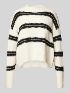 Sweter ze wzorem w paski model ‘DAZZLE’ - Swetry damskie - miniaturka - grafika 1