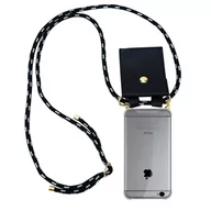 Etui i futerały do telefonów - Łańcuszek Pokrowiec Do Apple iPhone 6 PLUS / 6S PLUS w CZARNE SREBRO Etui Obudowa Case Cover Ochronny Cadorabo - miniaturka - grafika 1