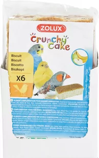 ZOLUX Crunchy Cake - ciasteczka jabłko/banan X6 - Przysmaki dla ptaków - miniaturka - grafika 1