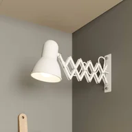 Lampy ścienne - Lampa ścienna Harmony z ramieniem nożycowym, biała - miniaturka - grafika 1