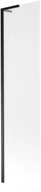 Parawany nawannowe - Mexen Next L parawan nawannowy 1-skrzydłowy 90 x 150 cm, szron, czarny - 895-090-000-03-30-70 - miniaturka - grafika 1