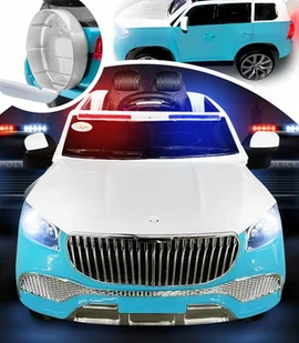AUTO SAMOCHÓD NA AKUMULATOR SUV POLICYJNE POLICJA MP3 USB BUJAK + PILOT - Zabawki zdalnie sterowane - miniaturka - grafika 1