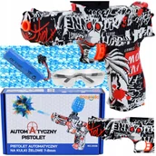 Zabawki militarne - PISTOLET KARABIN NA KULKI WODNO ŻELOWE AUTOMATYCZNY ZESTAW AUTOMAT - miniaturka - grafika 1