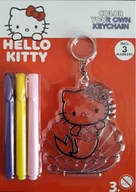 Zabawki kreatywne - HELLO KITTY. BRELOCZEK ZAWIESZKA DO POMALOWANIA + 3 MAZAKI - miniaturka - grafika 1