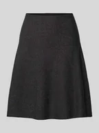 Spódnice - Spódnica mini rozkloszowana z mieszanki wiskozy - miniaturka - grafika 1