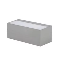 Lampy ogrodowe - Kinkiet Zewnętrzny Oprawa Ścienna V-Tac 12W Led Góra Dół Szara Ip65 Vt-8057 6400K 1150Lm - miniaturka - grafika 1