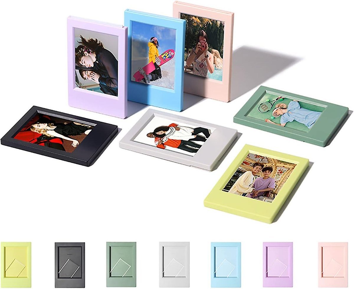 (7 sztuk) 3-calowa miniaturowa ramka na zdjęcia Polaroid - zestaw ramek do zdjęć Polaroid i filmów Instax Mini Evo/12/11/9/8/7+ - ramka na zdjęcia d..
