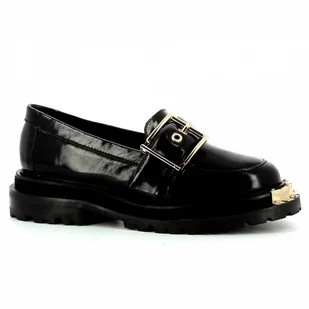 Czarne mokasyny damskie CARINII - Carinii - Mokasyny damskie - miniaturka - grafika 1