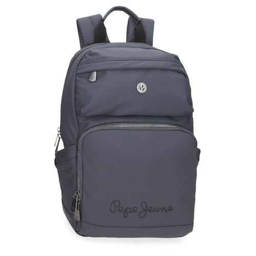 Pepe Jeans Corin Plecak na Laptopa 13,3 cala Szary 25 x 37 x 10 cm Poliester i PU 9,25 l by Joumma Bags, Szary, Talla única, plecak na laptopa